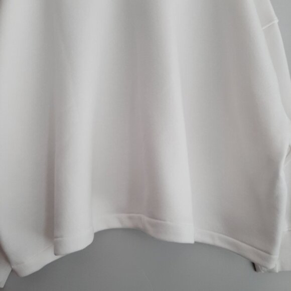 WHITNEY HOUSTON Boxy Relaxed Fit Crewneck Comfy Sweatshirt Top White Sz 3X - Picture 10 of 16